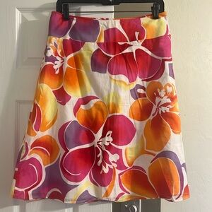 New York & Company Floral Skirt